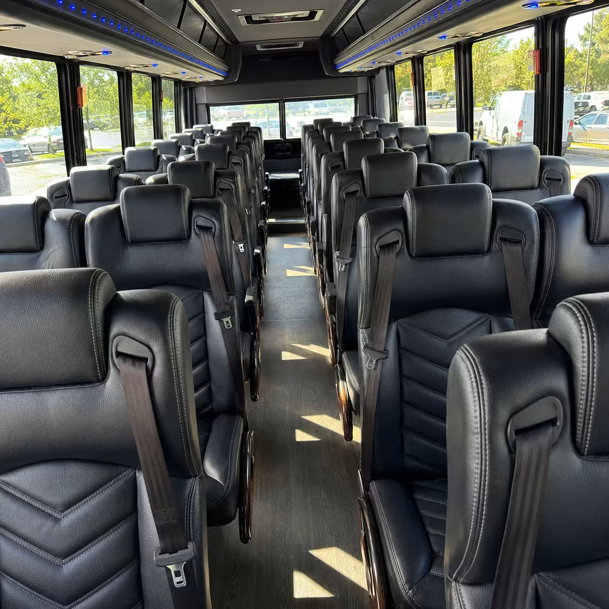 28 passenger minibus interior