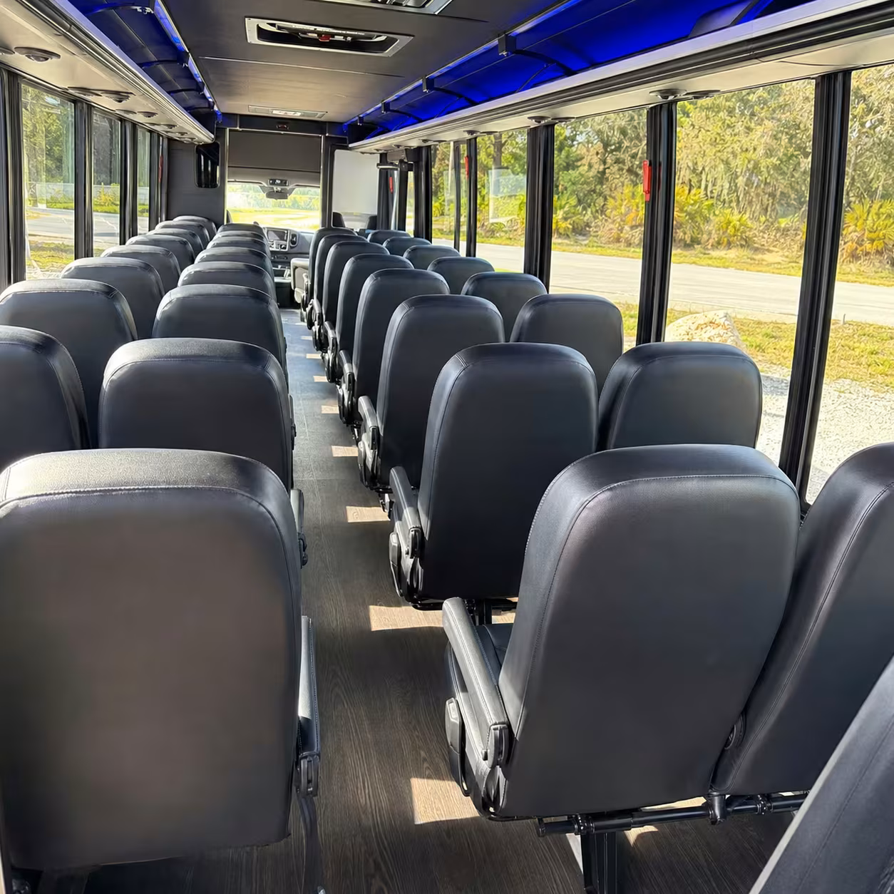 30 passenger minibus interior