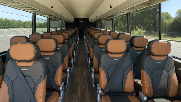 55 passenger charter bus interior the bronx