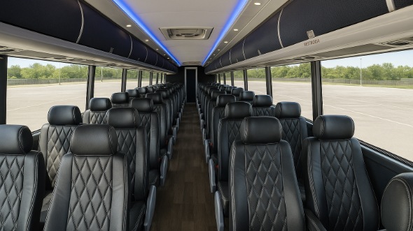 56 passenger charter bus interior the bronx