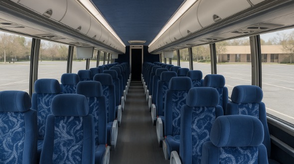 the bronx 50 passenger charter bus inside