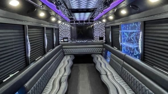 the bronx party bus rental inside